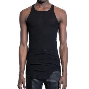 BNWT SS25 RICK OWENS "HOLLYWOOD" BASIC RIB TANK BLK XS & S